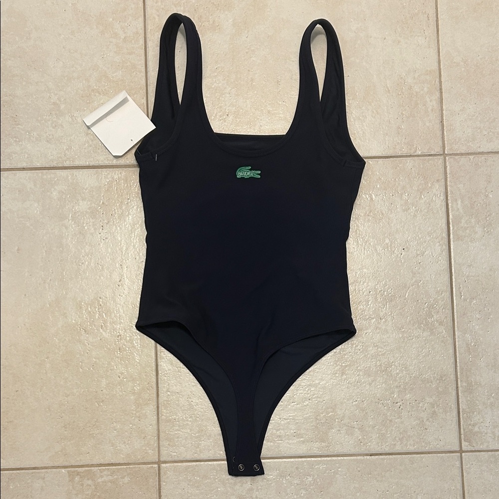 Lacoste Women's Navy One-Piece Swimsuit
